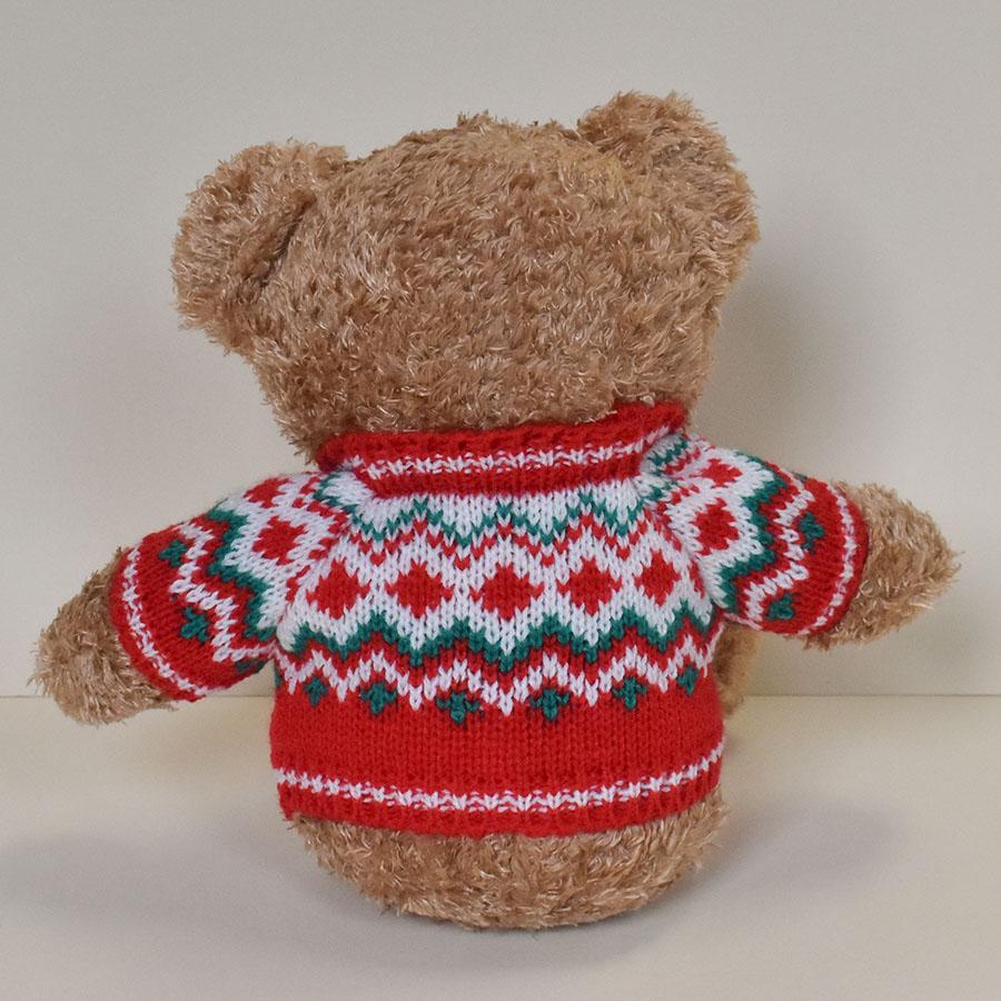 Bear Wear（ベアウェア） ぬいぐるみ 洋服 セーター ダイア レッド L