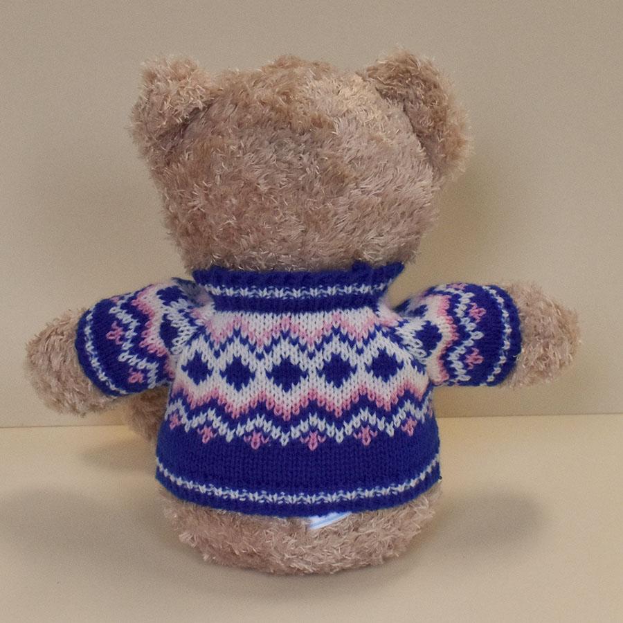 Bear Wear（ベアウェア） ぬいぐるみ 洋服 セーター ダイア ブルー S