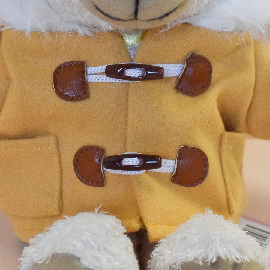 Bear Wear（ベアウェア） ぬいぐるみ 洋服 コート マスタード S 秋冬24