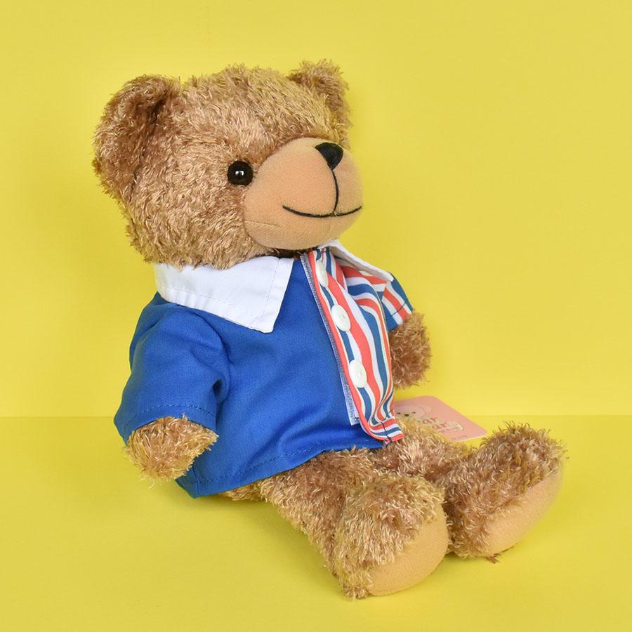 Bear Wear（ベアウェア） ぬいぐるみ 洋服 シャツ ブルーストライプ M