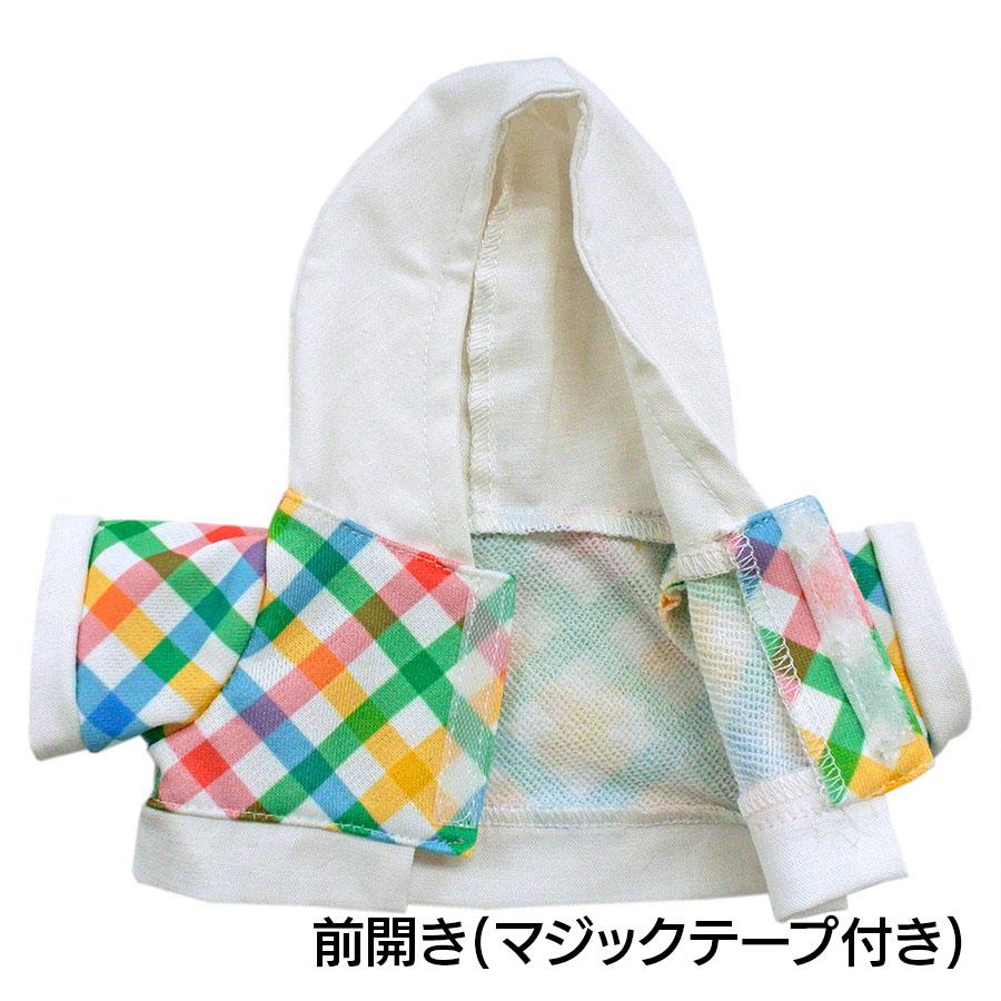 Bear Wear（ベアウェア） ぬいぐるみ 洋服 パーカー チェック L 春夏