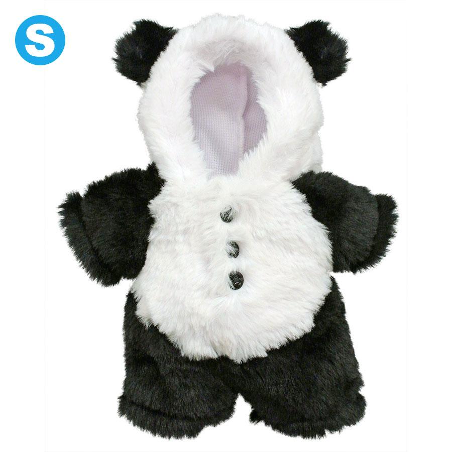 panda様　ぬい服　オーダー　専用 ぬいぐるみ服 『なりきりポンチョ Sサイズ パンダ MPA-15D-S』 手芸