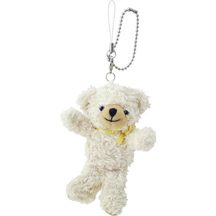 クッピーベア ストラップキーチェーン サンドベージュ 雑貨 ぬいぐるみ