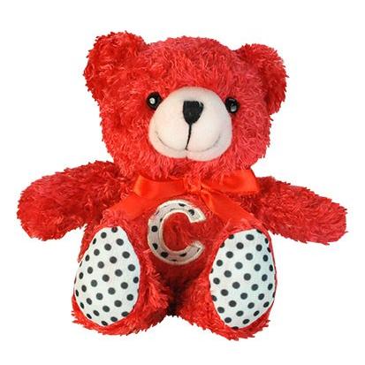 イニシャル ぬいぐるみ アルファベット ドットベア C プレゼント