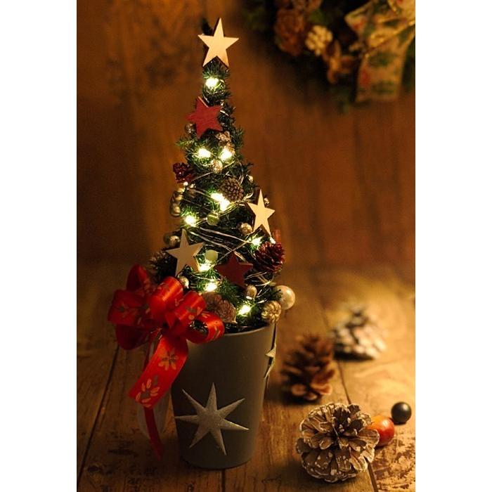 クリスマスツリー アレンジ クリスマスプレゼント Led ミニツリー Flower Xmas Tree Arrange03 Dearbouquet 通販 Yahoo ショッピング