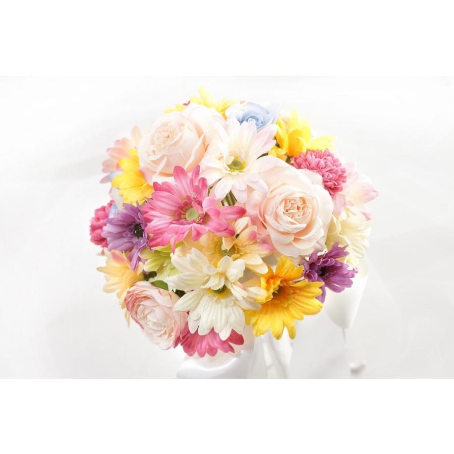 ブーケ + ブートニア セット 結婚式 ウェディング カラフル ブーケ + ブートニア セット 結婚式 ウェディング カラフル