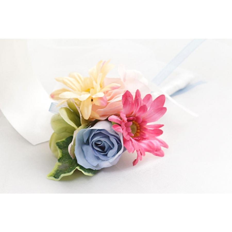 ブーケ + ブートニア セット 結婚式 ウェディング カラフル ブーケ + ブートニア セット 結婚式 ウェディング カラフル