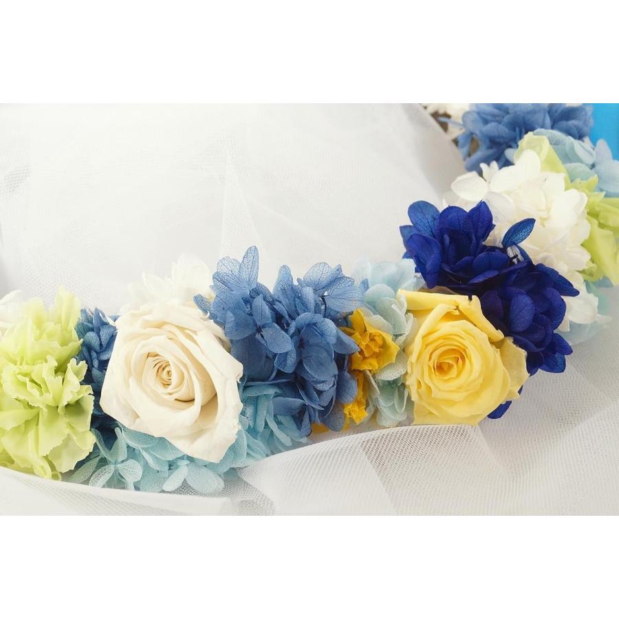 国際ブランド 結婚式 花かんむり 花冠 ブルー プリザーブドフラワー ウェディンググッズ ヘッドドレス 花 お色直し 披露宴 結婚祝い ブライダル パーティ 再再販 Www Shandilyaz Com