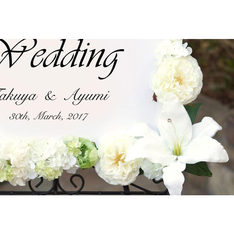 ウェルカム ボード ユリ 結婚式 ブライダル ウェディング ウェルカムボード おしゃれ Welcomeboard1 Y Dearbouquet 通販 Yahoo ショッピング