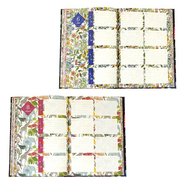 公式】3年日記 リバティ・ファブリックス 名入れなし : お名前シール