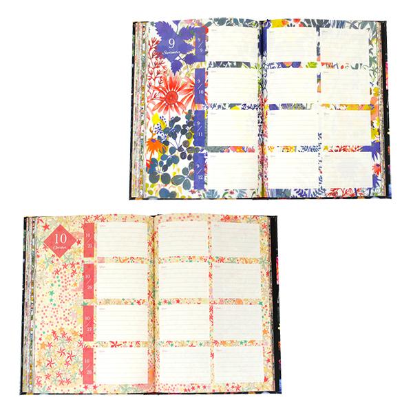 公式】3年日記 リバティ・ファブリックス 名入れなし : お名前シール