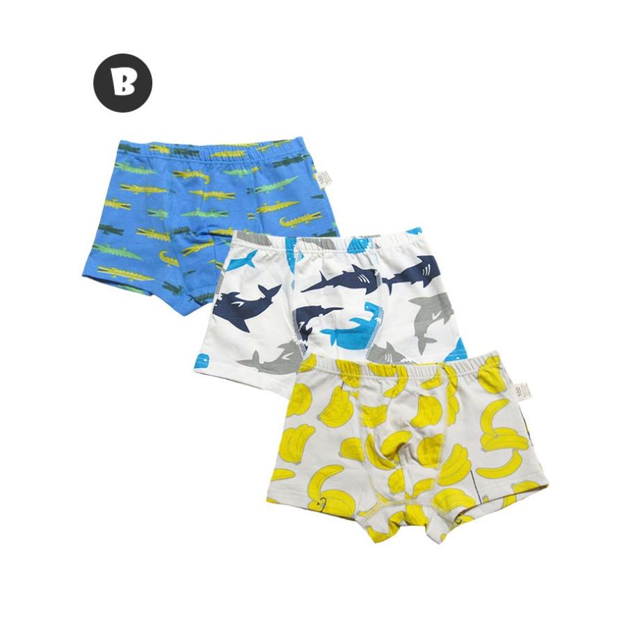ショーツ キッズ 男の子 3枚セット 下着 ボクサー ブリーフ コットン インナー 綿 パンツ 子供 かわいい おしゃれ 返品不可 dk077 |  | 09