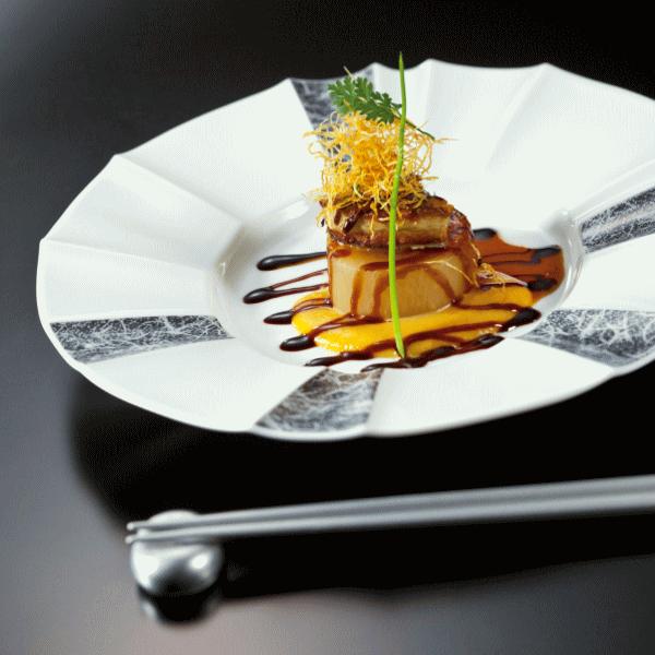 和紙ウェーブ25cm皿 陶器磁器の食器 おしゃれな業務用和食器 お皿大皿