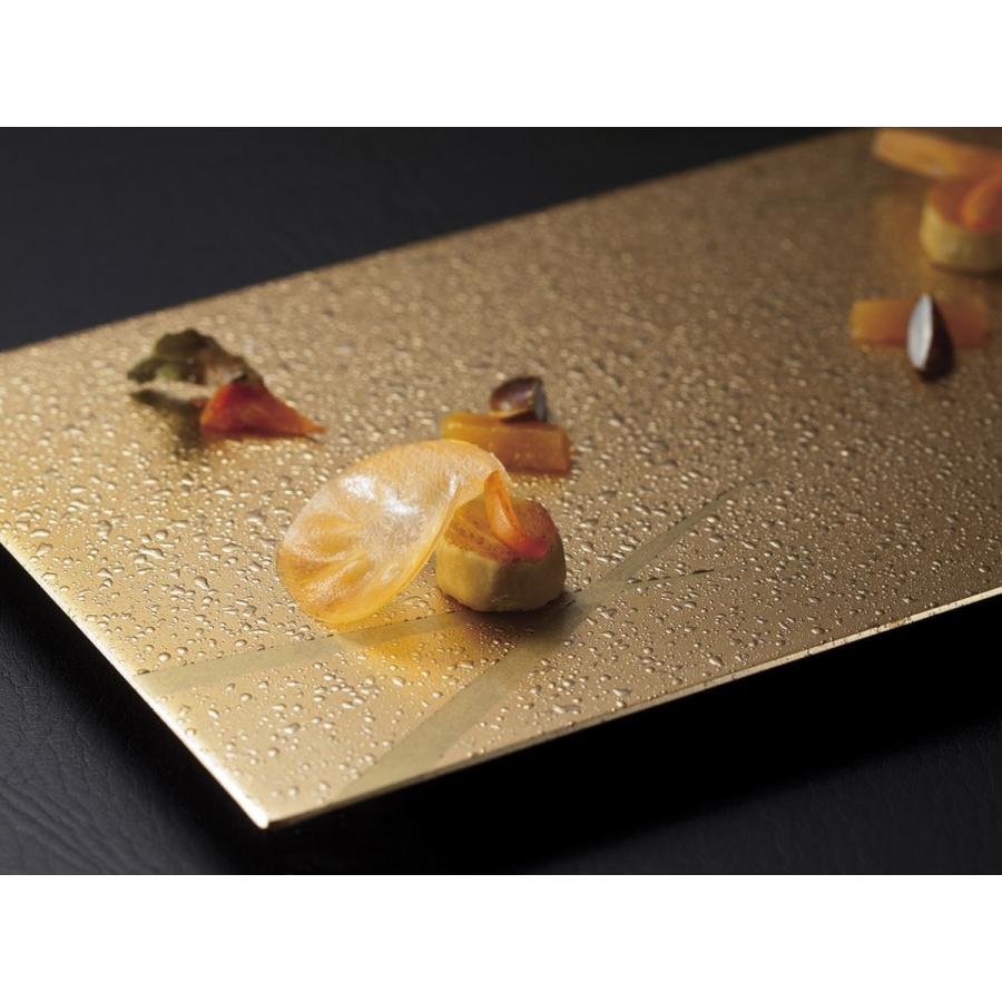 8寸足付盛台ゴールド石目 ゴールド 漆塗り漆器風仕上げ 陶器磁器の食器