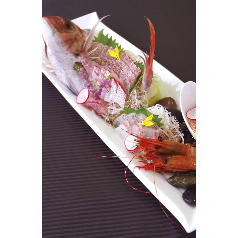 Plates 50cmリーフ長角皿 白い陶器磁器の食器 おしゃれな業務用洋食器