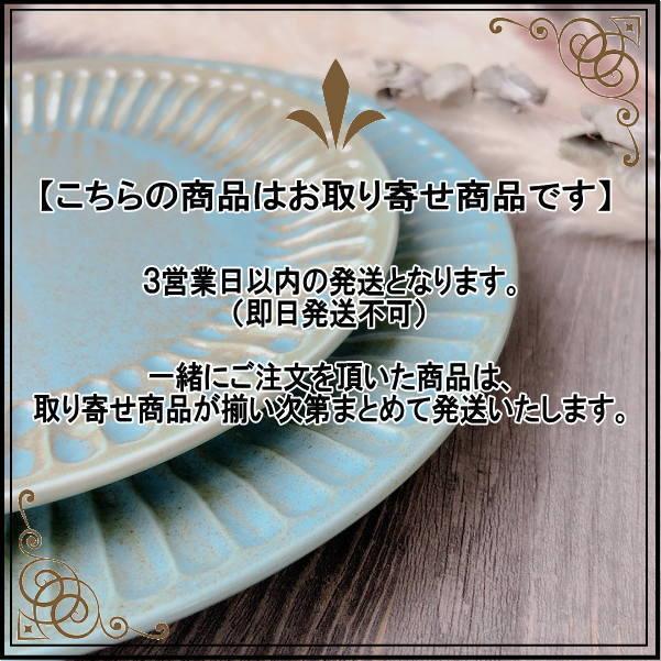 しのぎ錆トルコ アンティークブルー中皿 陶器磁器の食器 業務用洋食器