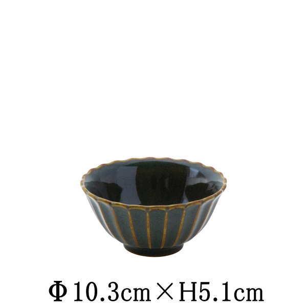 かすみ 山藍 10.5cmボウル 青緑 飯碗 お茶碗 小鉢 日本製 国内産
