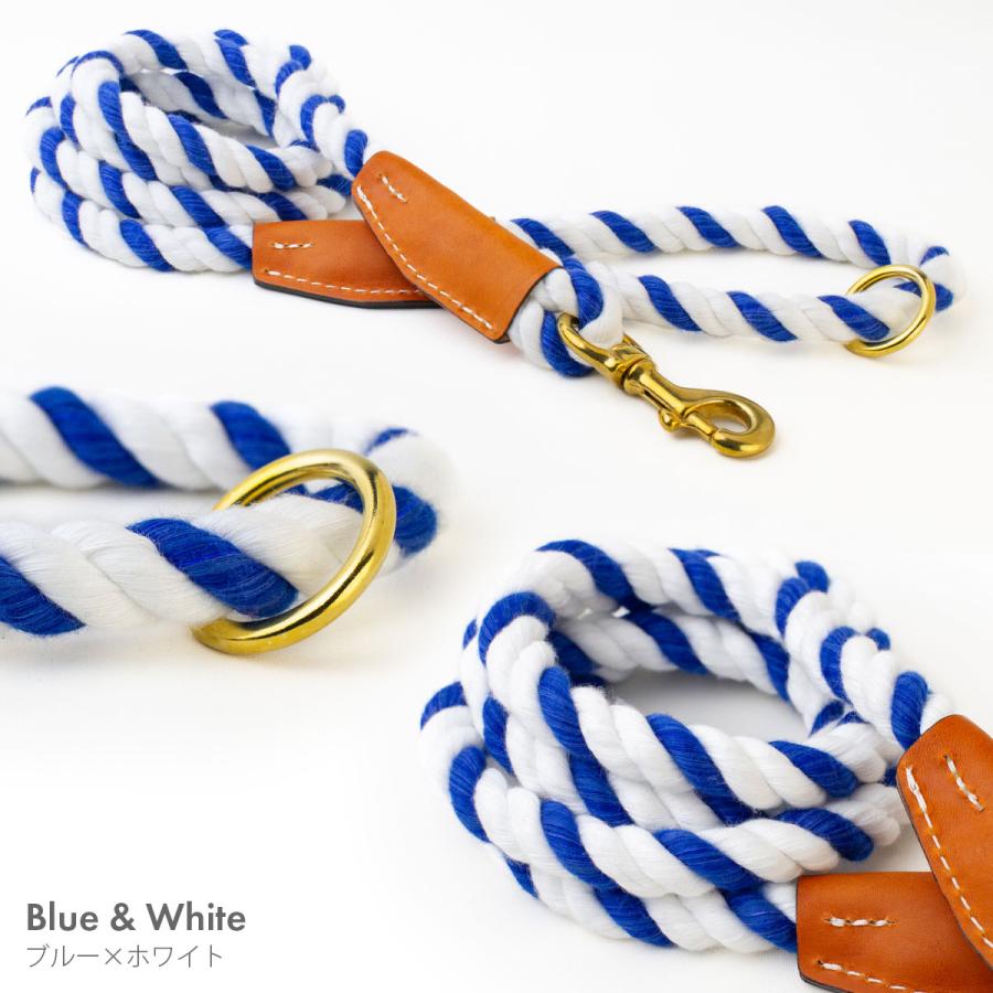 オーバーン コットンロープリーシュ M 直径約1.3cm 長さ180cm 大型犬 ロープリード 丈夫 天然コットン 真鍮使用 海外ブランド 輸入 セール |  | 10