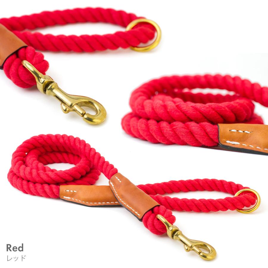 オーバーン コットンロープリーシュ M 直径約1.3cm 長さ180cm 大型犬 ロープリード 丈夫 天然コットン 真鍮使用 海外ブランド 輸入 セール |  | 11