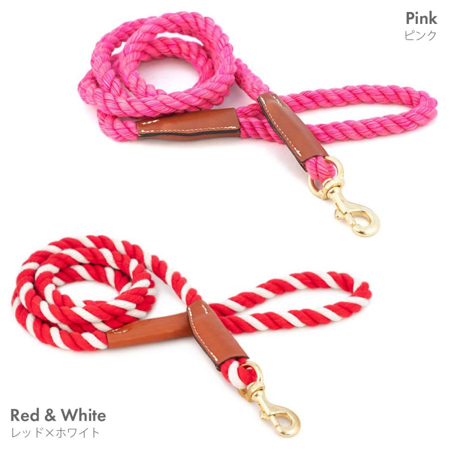 オーバーン コットンロープリーシュ M 直径約1.3cm 長さ180cm 大型犬 ロープリード 丈夫 天然コットン 真鍮使用 海外ブランド 輸入 セール |  | 12