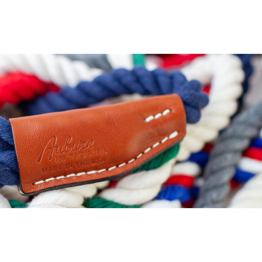 オーバーン コットンロープリーシュ M 直径約1.3cm 長さ180cm 大型犬 ロープリード 丈夫 天然コットン 真鍮使用 海外ブランド 輸入 セール |  | 03