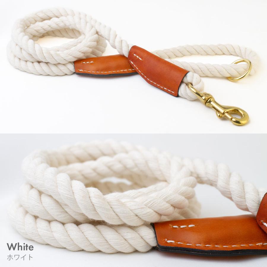 オーバーン コットンロープリーシュ M 直径約1.3cm 長さ180cm 大型犬 ロープリード 丈夫 天然コットン 真鍮使用 海外ブランド 輸入 セール |  | 07