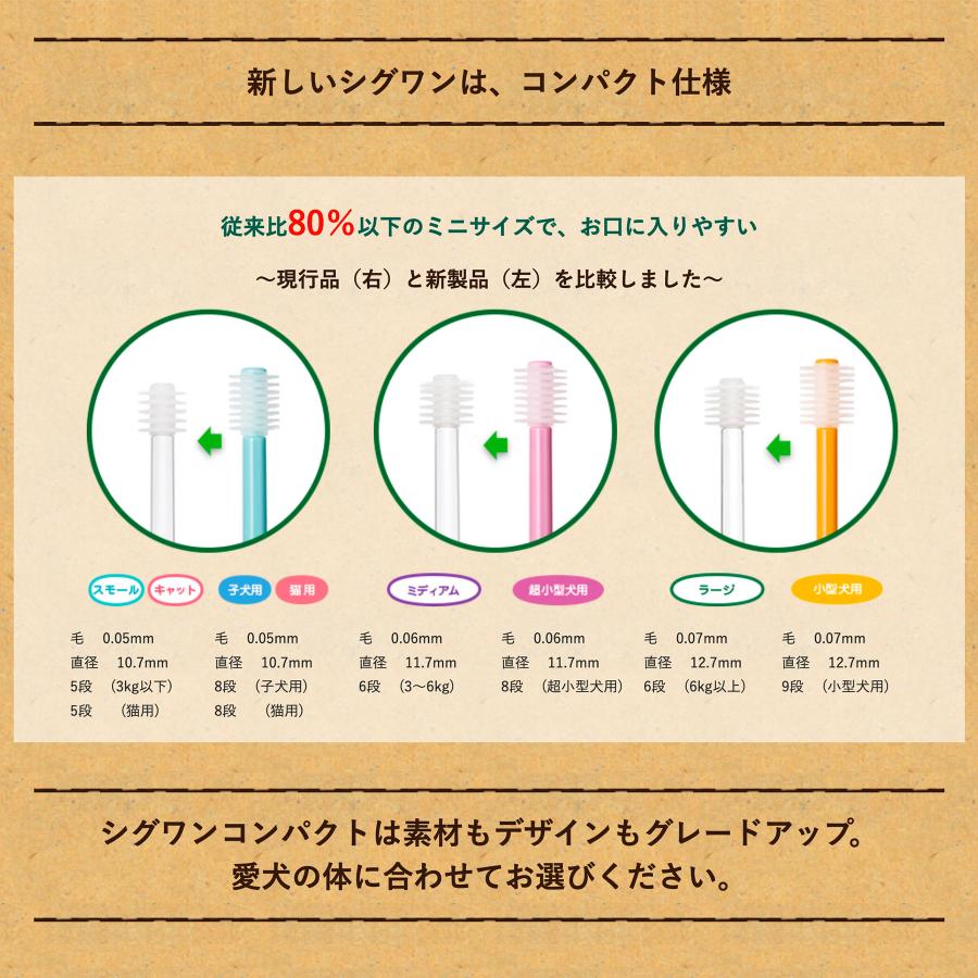 シグワン コンパクト歯ブラシ ミディアム 360°歯ブラシ ビバテック デンタルケア 歯磨き 歯垢除去 全周ブラシ |  | 04