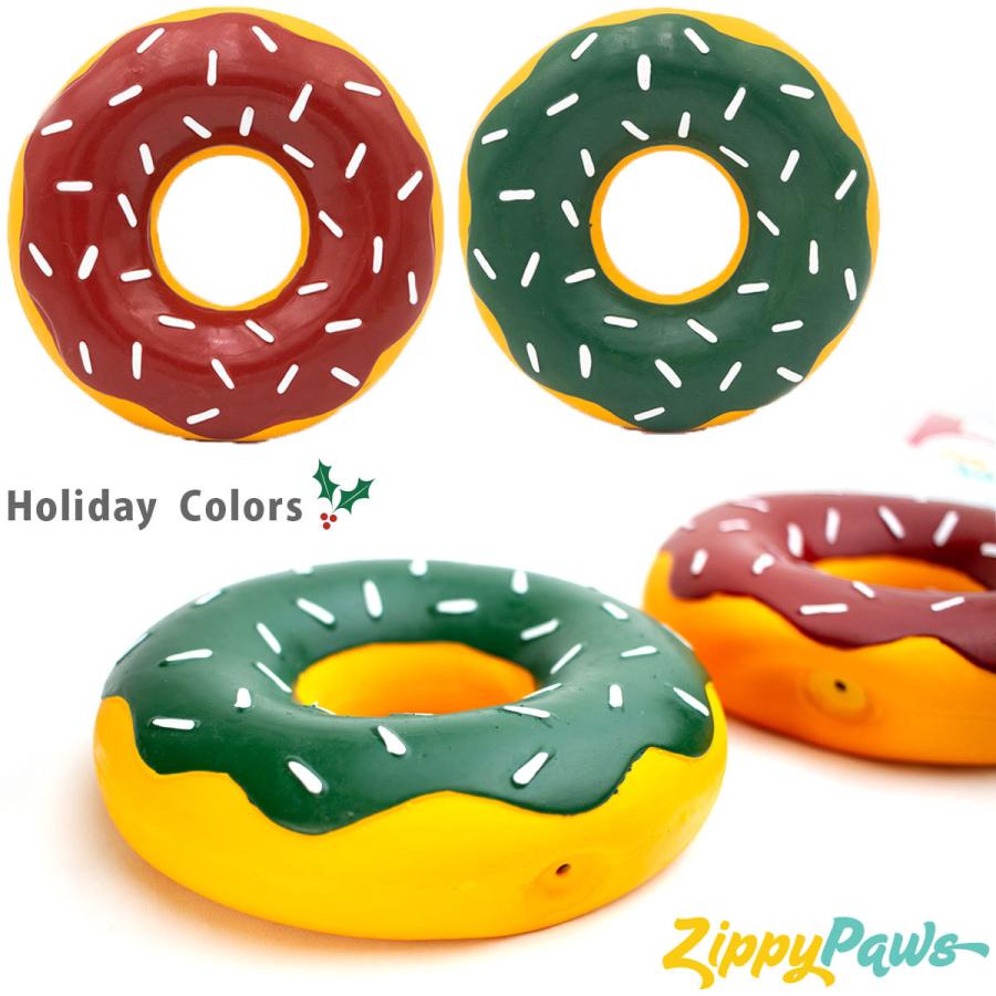 犬 おもちゃ 中 大型犬 クリスマス Zippy Paws ホリデー ラテックス ドーナッツ 2個パック レギュラー ジッピーパウズ ペット ドーナツ Christmas プレゼント Zp Hd Ltxdonutz2pc Dear Dogs 犬のセレクトショップ 通販 Yahoo ショッピング