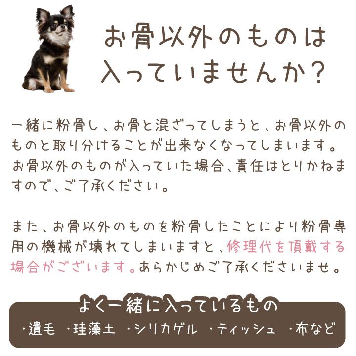 ペット 遺骨 粉骨 サービス パウダー加工 ペット供養 骨 パウダー 粉 粉末 遺灰 分骨 納骨 散骨 埋葬 骨壷 遺骨ペンダント 粉砕 保管 メモリアル カビ対策 F00dp10 ペット仏壇 仏具のディアペット 通販 Yahoo ショッピング