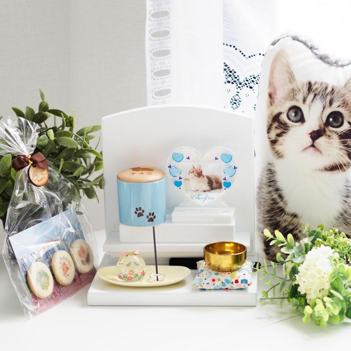 ペット仏具 遺骨が納まる フォト スタンド 写真立て 足あと ハート