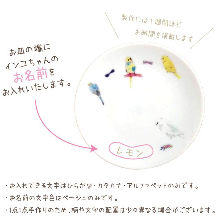 ペット仏具 名前入り インコ プレート お皿 ペット供養 いんこ セキセイ オカメインコ 鳥 小鳥 メモリアルグッズ ギフト 名入れ無料 F00vi27 ペット仏壇 仏具のディアペット 通販 Yahoo ショッピング