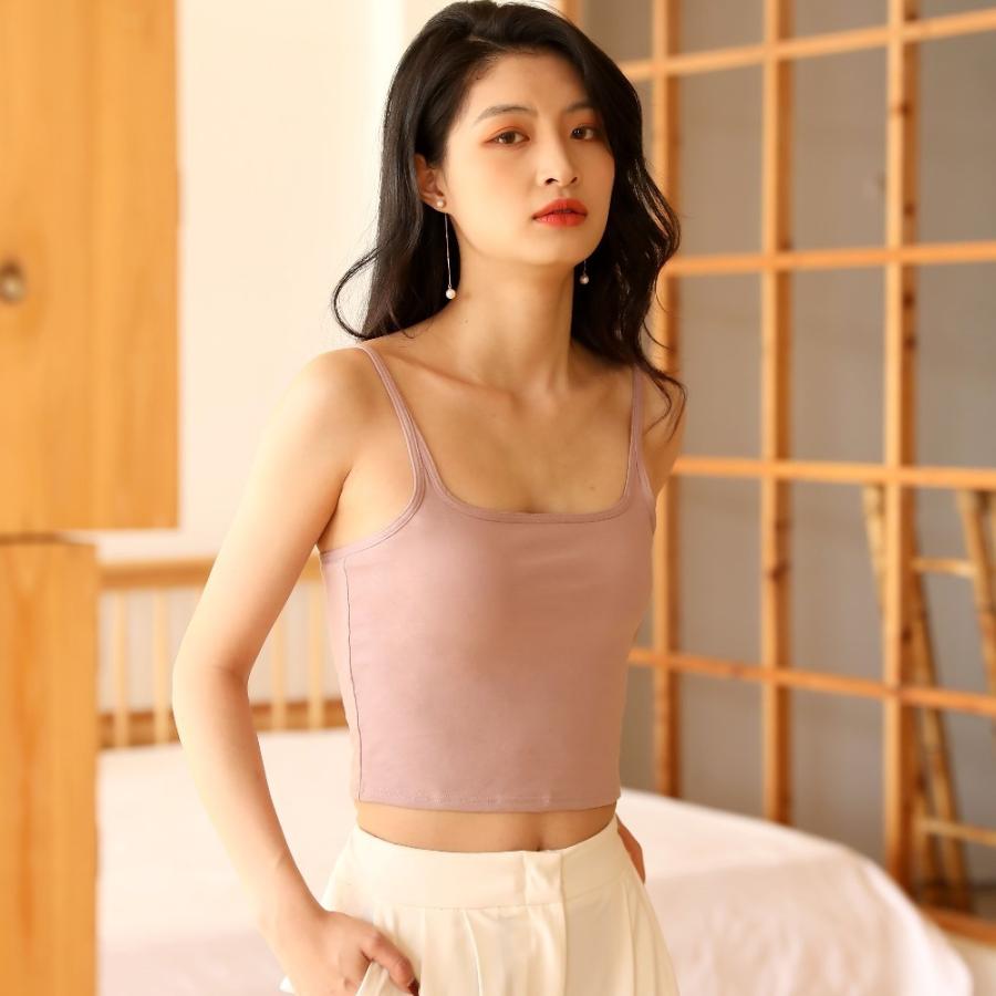 送料無料 キャミソール インナー Bra Top ブラトップ カップ付き レディース インナー 背中開き シンブル デザイン セクシー おしゃれ ブラ ブラジャー下着 21 Bt1679 Dear Pink Yahoo 店 通販 Yahoo ショッピング