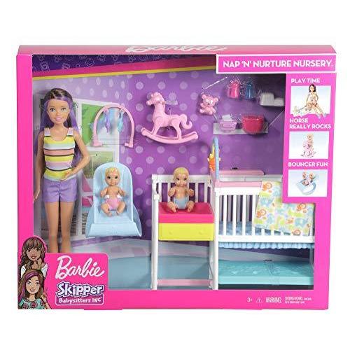 バービー(Barbie) おせわあそび バービー スキッパ―のベビーシッター ベッドとバウンサーセット 【ドール&アクセサリー付き】【3｜dearshoes｜09