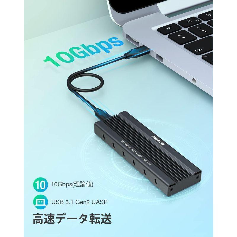 数量は多 Fideco M 2 Nvme Sata Ssdケース 両対応 Usb3 1 Gen2 10gbps高速データ転送 2230 2242 22 ドライブケース Www Oroagri Eu