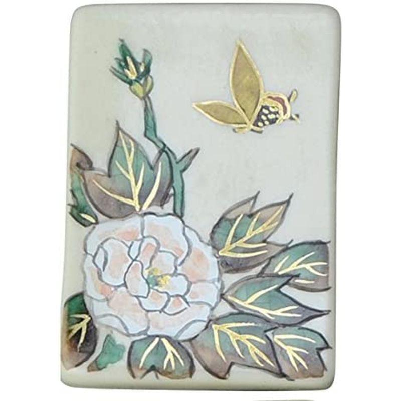 京焼 清水焼 3 4 5cm Har516 セット マルチ 安徳窯 木箱入 琳派花鳥十二月 箸置き 品多く 箸置き