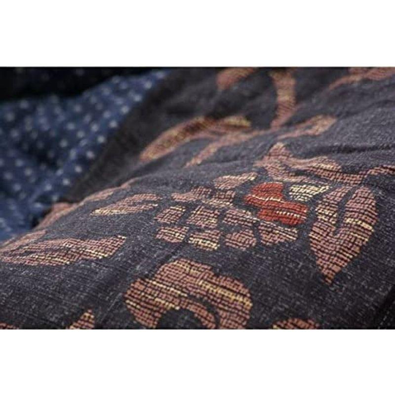 国内プリント こたつ厚掛け布団単品 『万葉』 ブルー 205×315cm こたつ布団 国内プリント こたつ厚掛け布団単品 『万葉』 ブルー 205×315cm