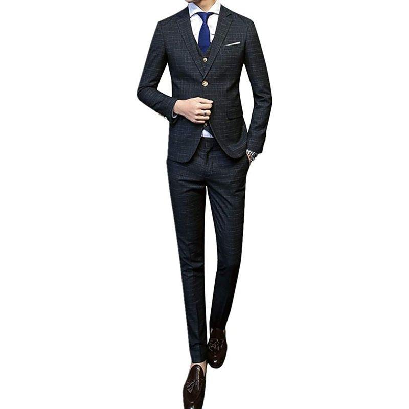 CEEN スリーピース メンズ オシャレ スタイリッシュスーツ ビジネス・パーティー 春秋 スリーピース メンズ オシャレ スタイリッシュスーツ ビジネス パーティー 春秋