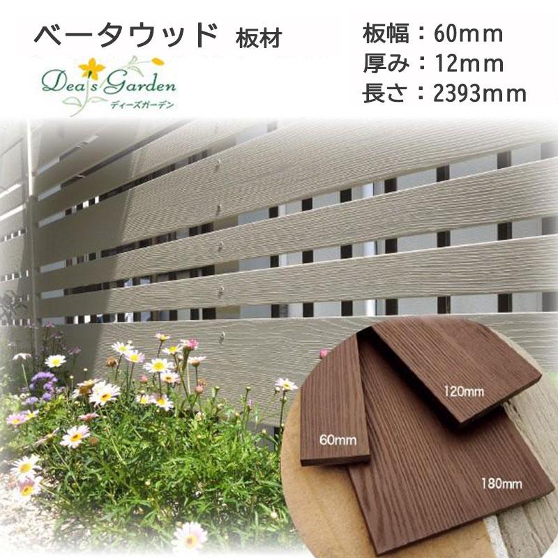 目隠しフェンス 樹脂フェンス ベータウッド 横張りタイプ 板幅60mm 
