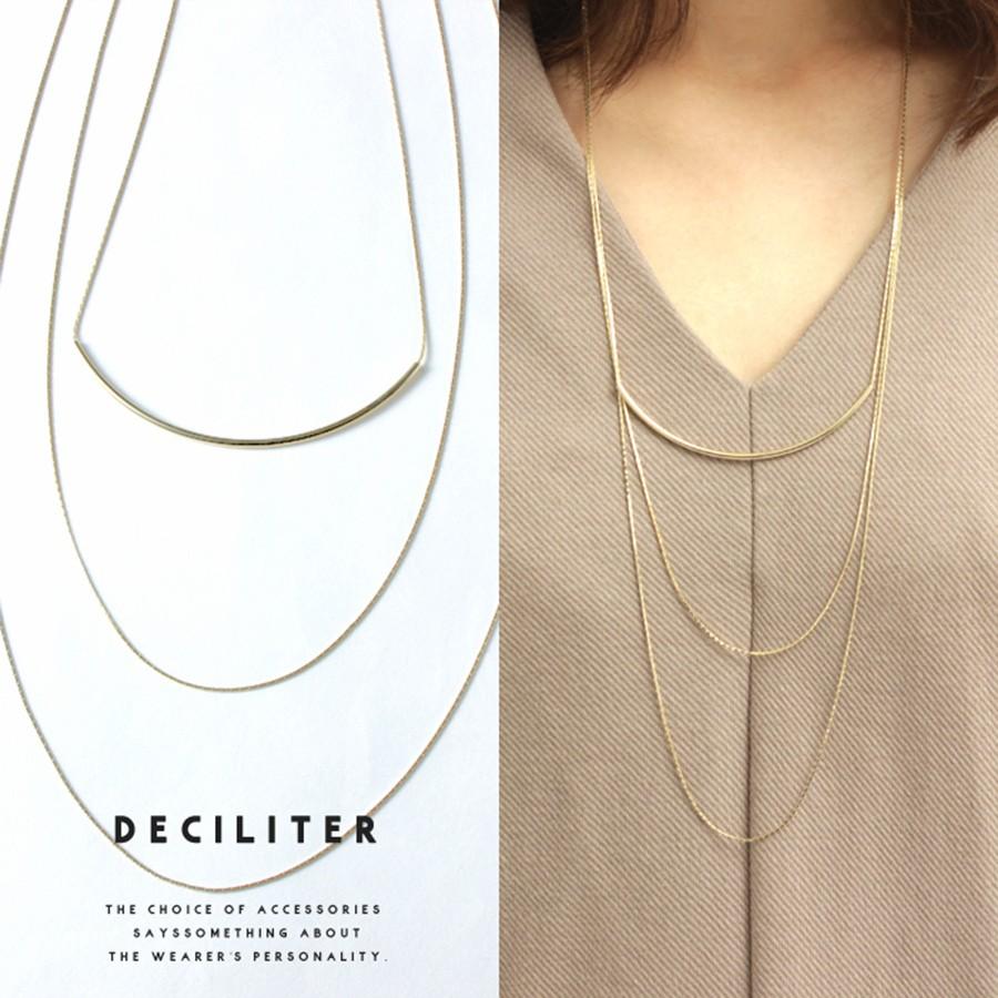 ネックレス レディース シンプル 3連チェーン 大ぶり アクセサリー おしゃれ ゴールド ロング A 0026 Deciliter デシリットル 通販 Yahoo ショッピング