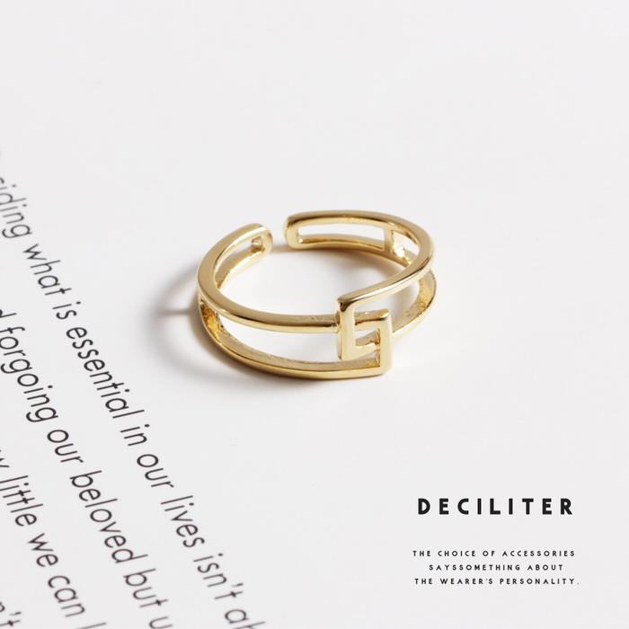 リング 指輪 レディース アクセサリー おしゃれ ゴールド 金 シンプル 重ねづけ 上品 結婚式 女性 9 5号 四角 スクエア フリーサイズ A 0130 Deciliter デシリットル 通販 Yahoo ショッピング