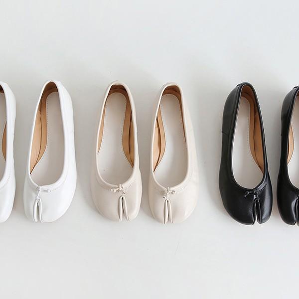 足袋 パンプス フラットシューズ バレエシューズ レディース 先割れ