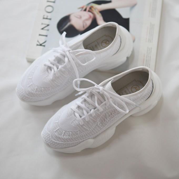 ダッドスニーカー レディース 厚底 ホワイト レザー 婦人靴 シューズ ダッドシューズ O 15 Deciliter デシリットル 通販 Yahoo ショッピング