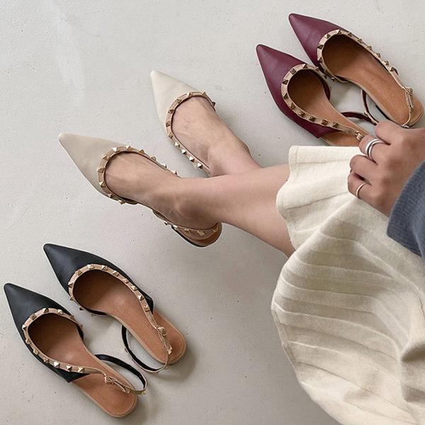 ルブタン　スタッズ　アンクルストラップ　サンダル　厚底　フラットシューズ　極美品 00022280-1.jpg