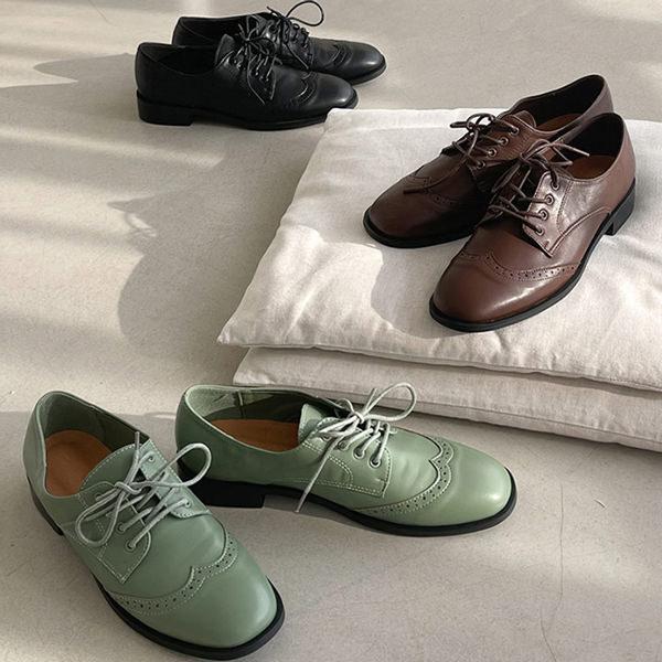 オックスフォードシューズ ウイングチップ メダリオン スクエアトゥ レディース 黒 ブラック ブラウン ミント おじ靴 革靴 ローファー 靴 婦人靴 韓国 O 44 Deciliter デシリットル 通販 Yahoo ショッピング