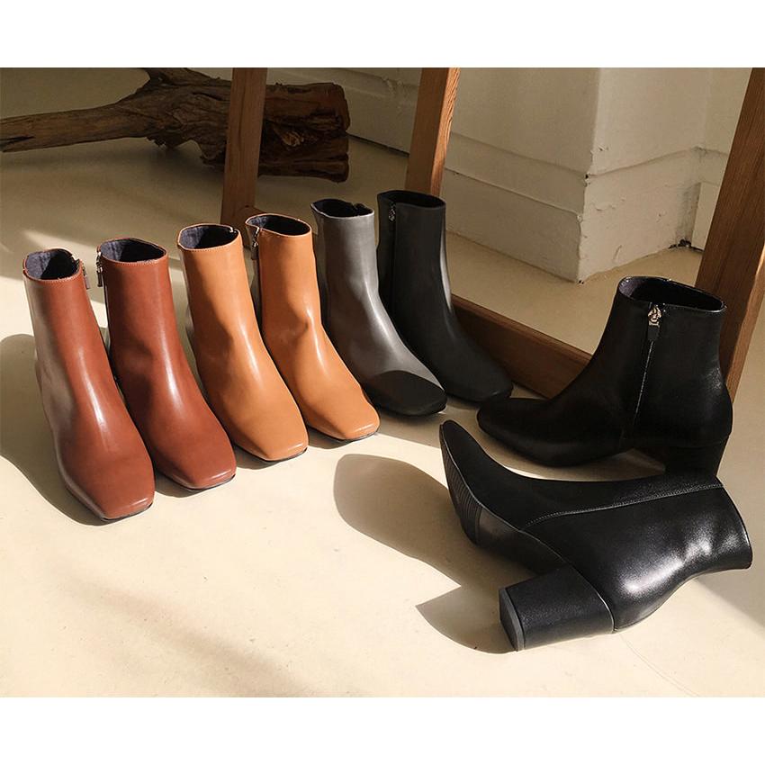 MARNI マルニ スクエアトゥ サイドジップ ブーツ 厚底 35黒 レザー