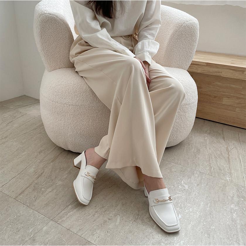 【keさん専用】Her lip to ホワイト スクエアトゥミュール 38 keさん専用】Her lip to ホワイト スクエアトゥミュール 38 keさん専用