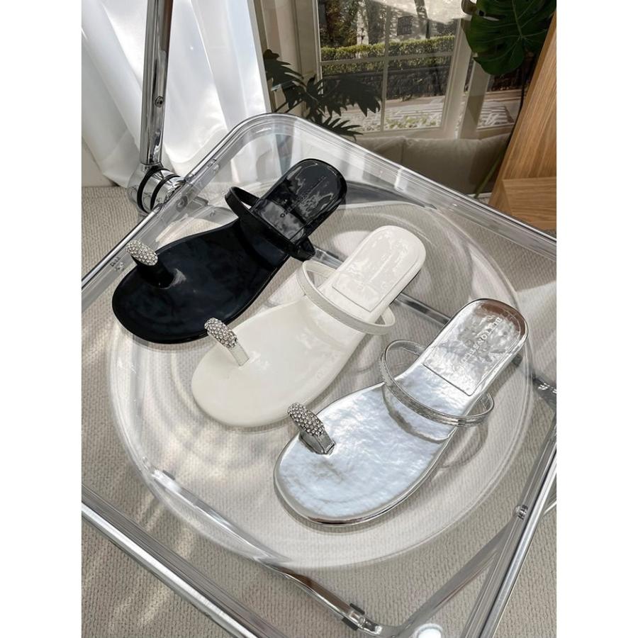 サンダル サムリング 親指リング ラインストーン フラット レディース  