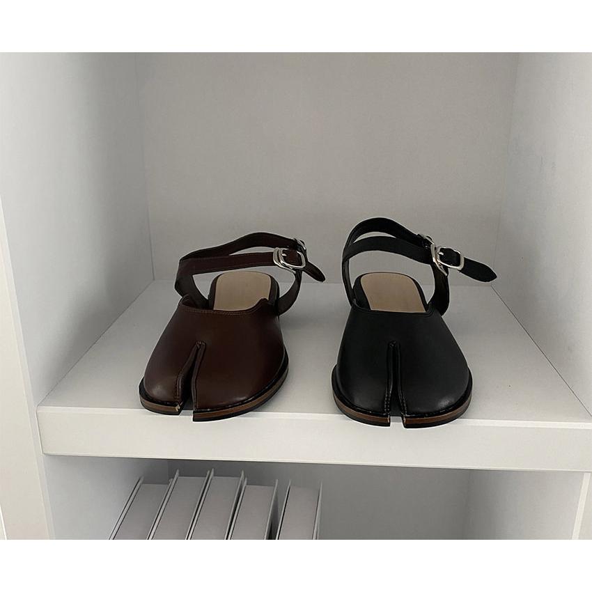 サンダル 足袋 たび タビ tabi アンクルストラップ フラット