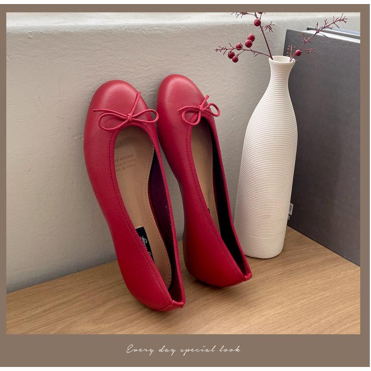 バレエシューズ パンプス りぼん リボン フラット レディース ぺたんこ