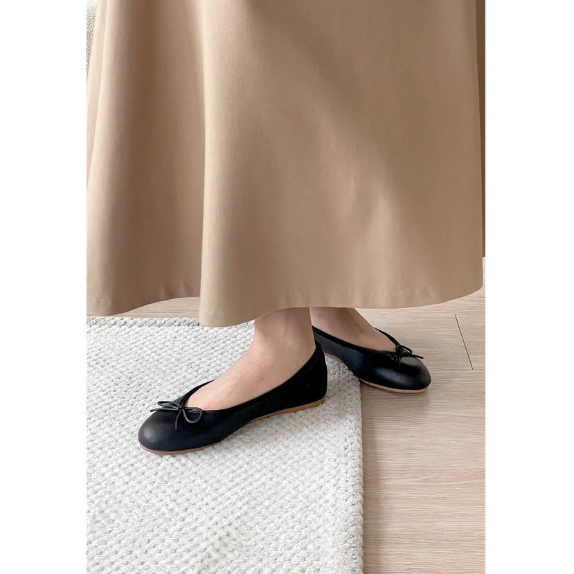 バレエシューズ パンプス りぼん リボン フラット レディース